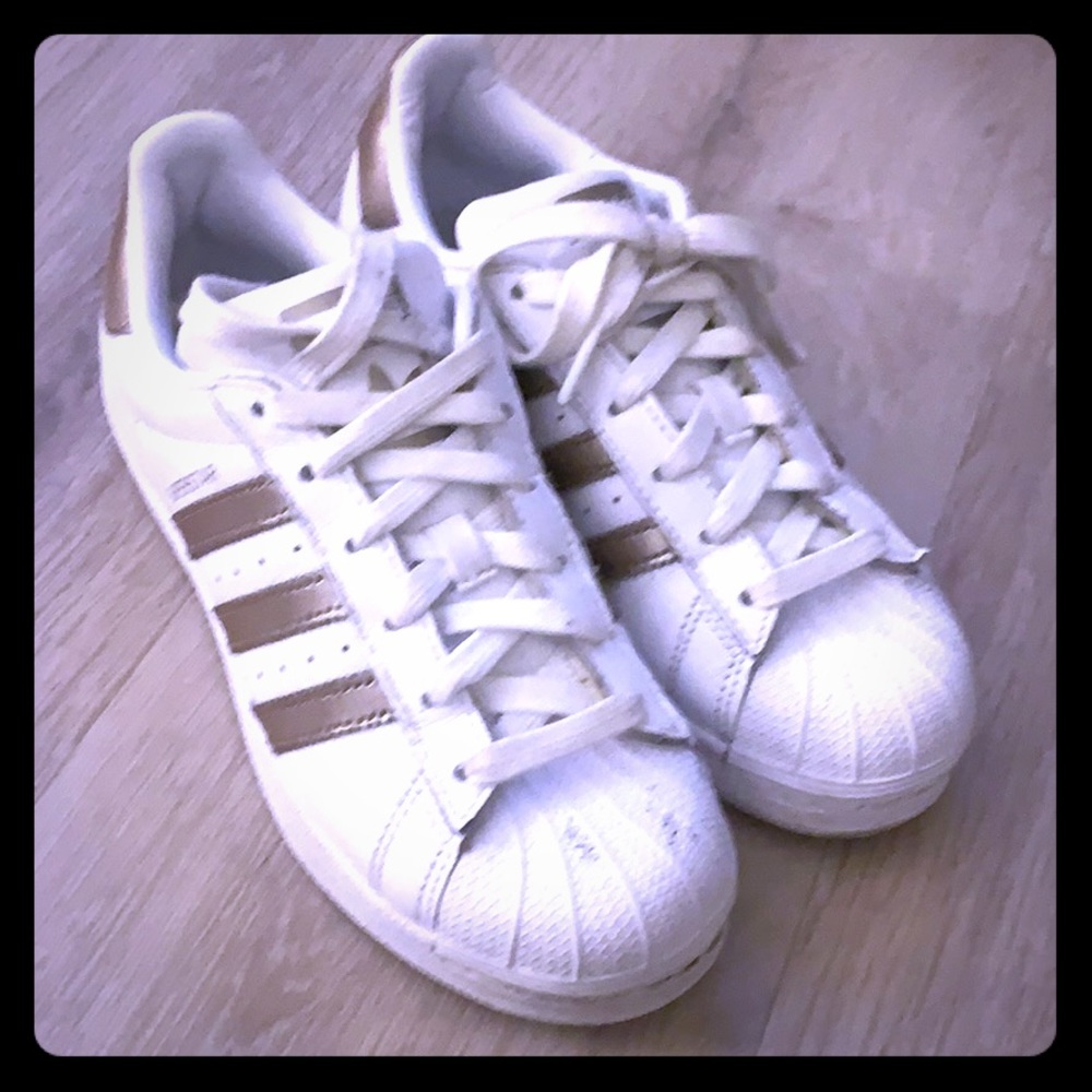 Adidas superstar metallic rose gold